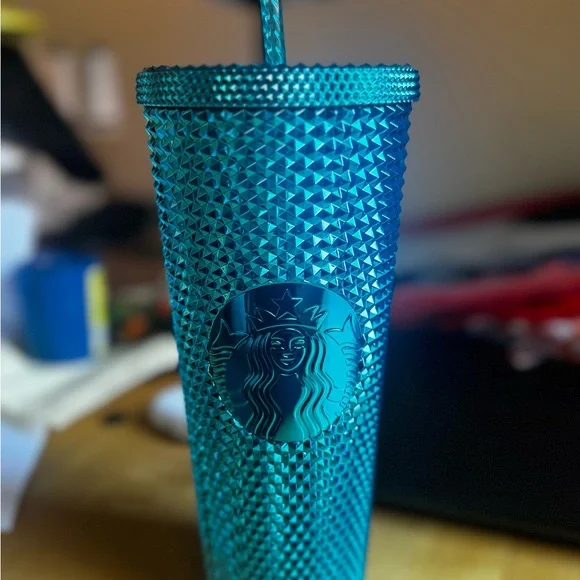 Starbucks Teal Tumbler with Straw - Picture 3 of 3